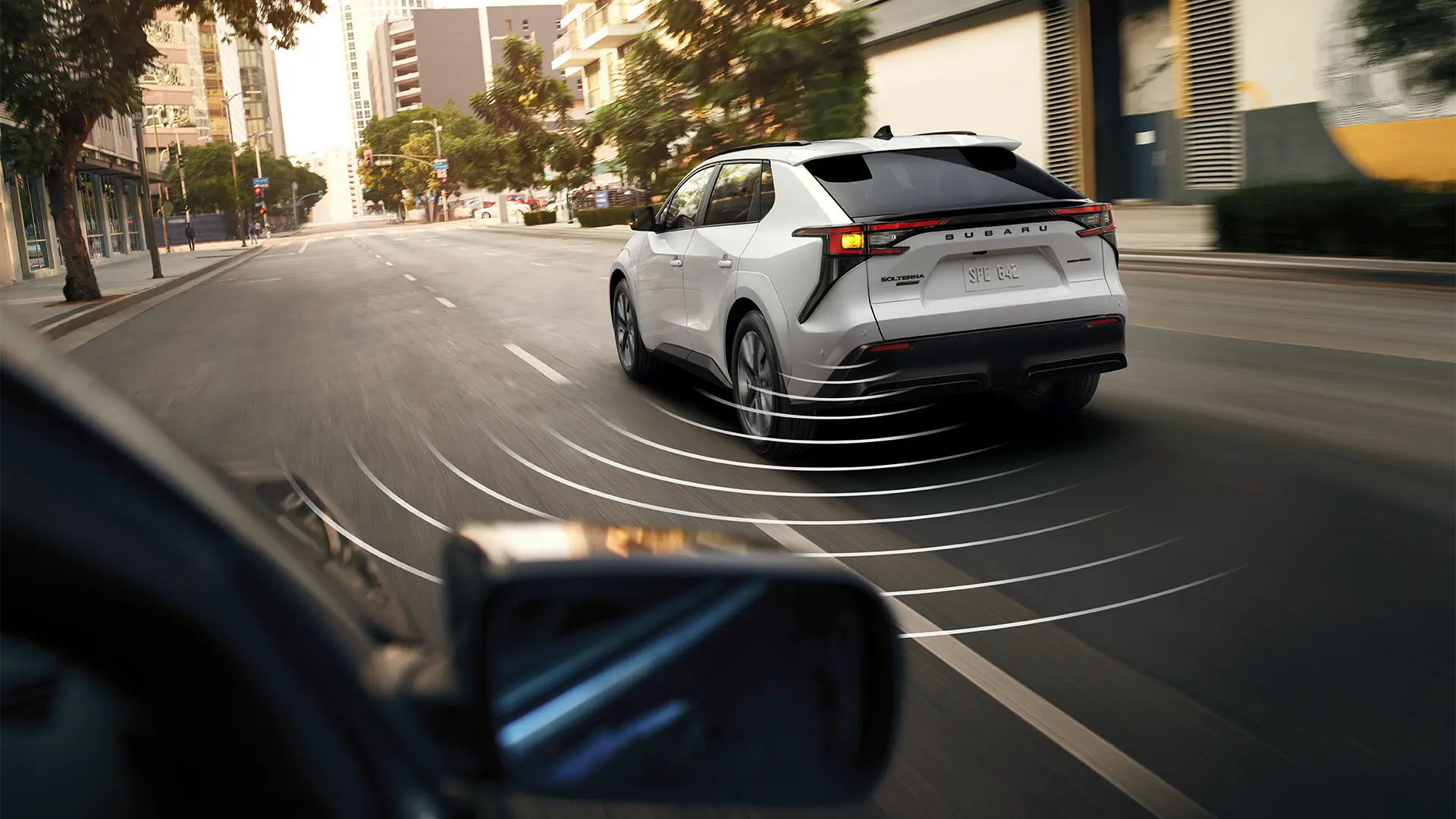 Solterra detecting car in your blind spot