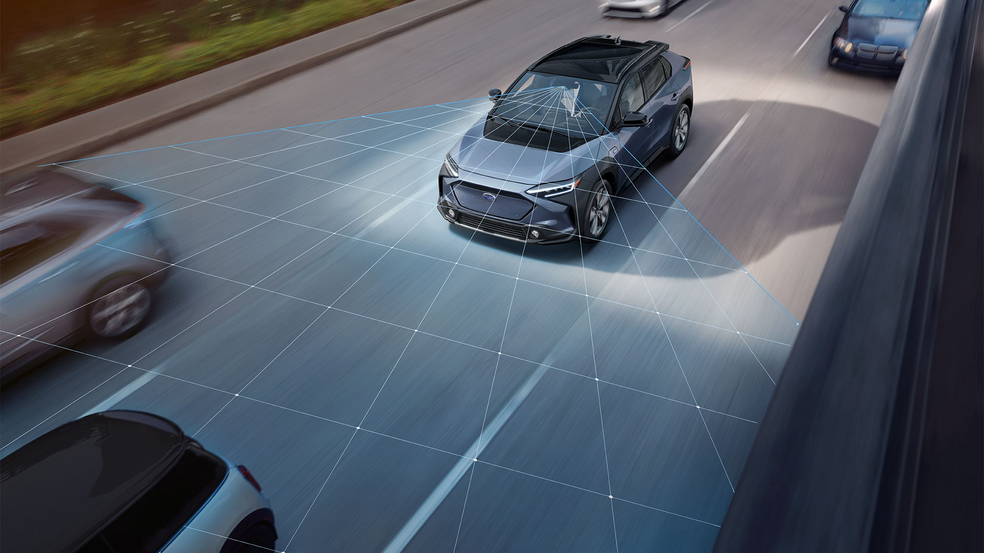 Subaru EyeSight scanning the road