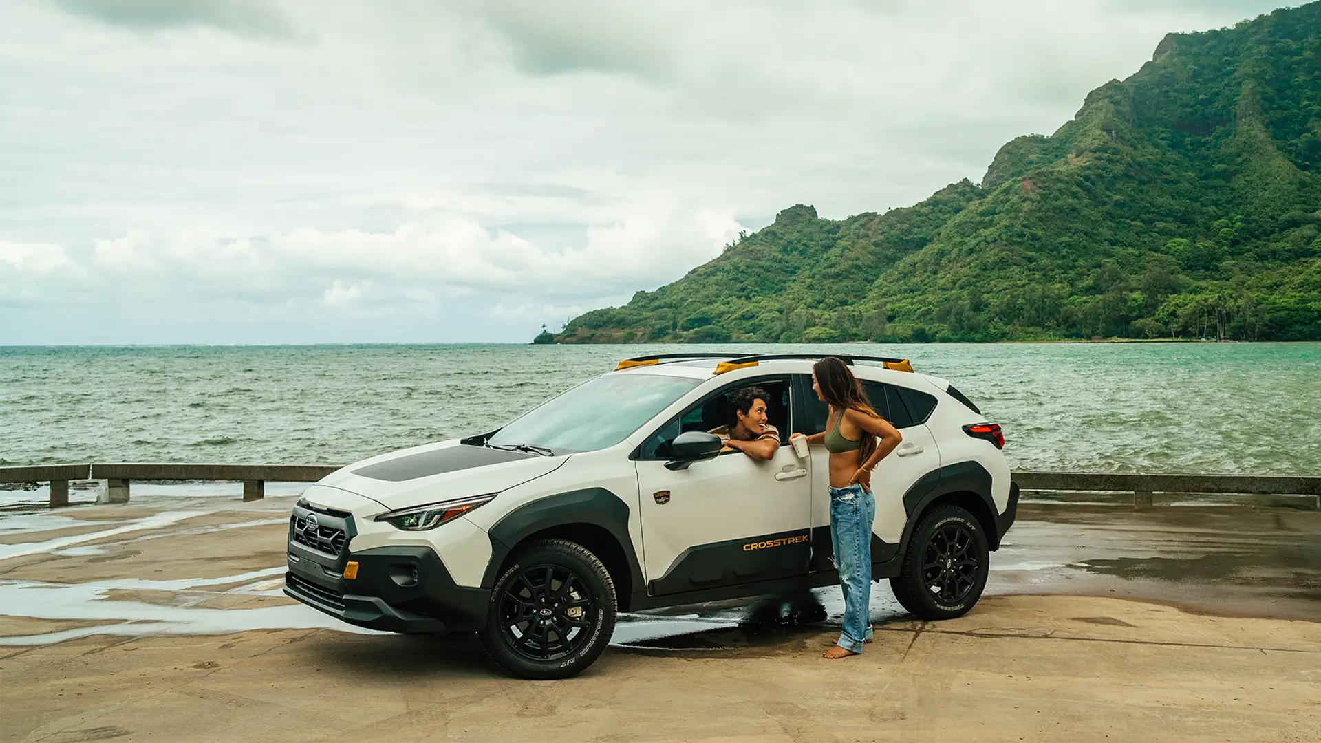 Crosstrek Wilderness shown in Crystal White Pearl