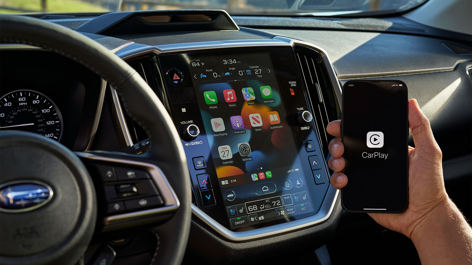 Digital display with linked phone