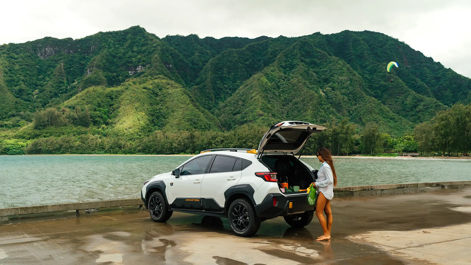 Crosstrek Wilderness shown in Crystal White Pearl