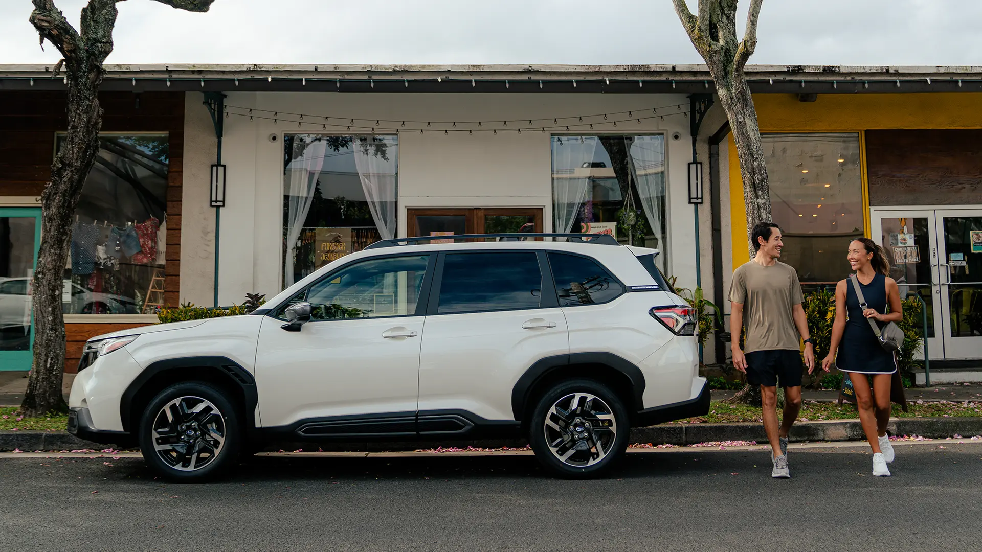 2026 Forester Limited shown in Crystal White Pearl