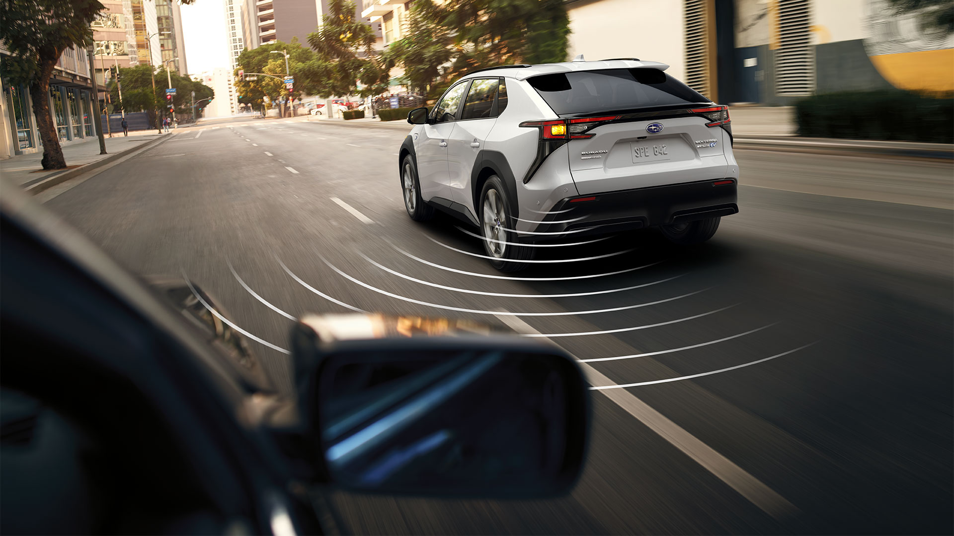 Solterra detecting car in your blind spot